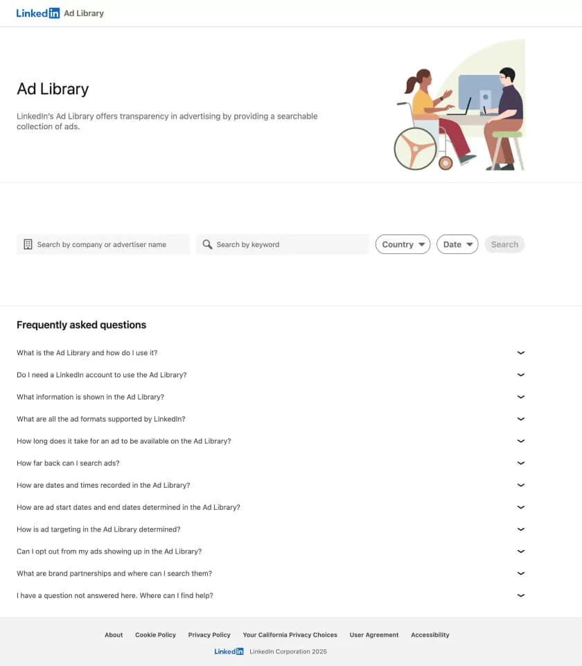 LinkedIn Ad Library